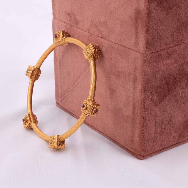 Structured Pookalam Bangle - Set of 2 Bangles 