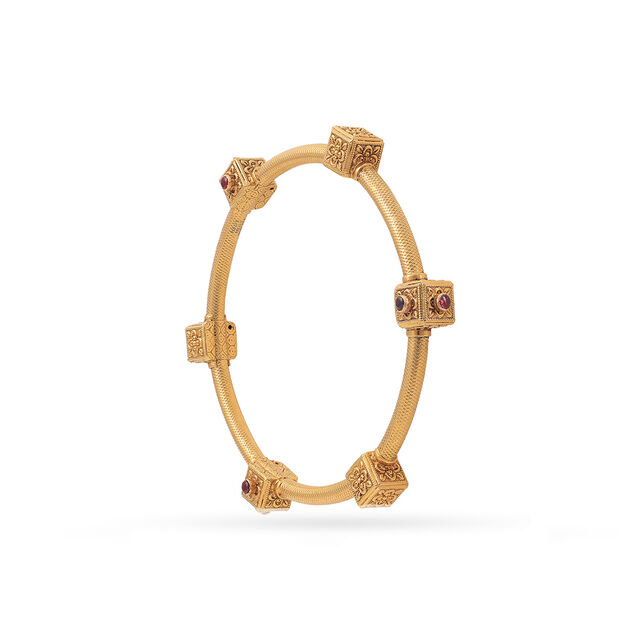 Structured Pookalam Bangle - Set of 2 Bangles 2