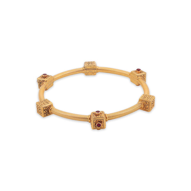 Structured Pookalam Bangle - Set of 2 Bangles 4