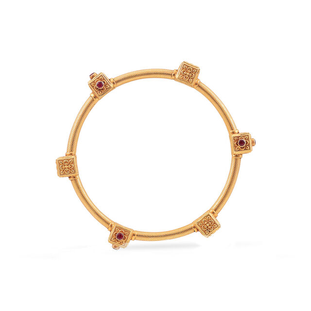 Structured Pookalam Bangle - Set of 2 Bangles 6
