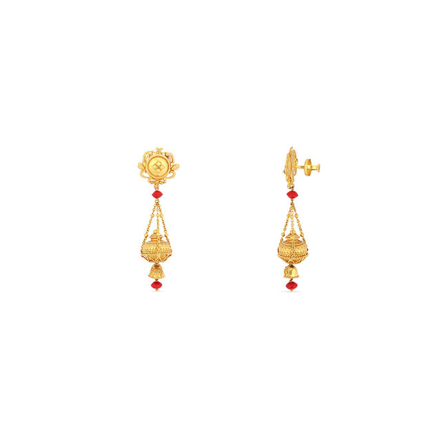 Tanishq 22KT Synthetic Stone Necklace Set for Women 6