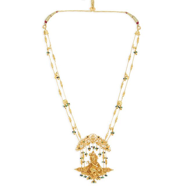 Tanishq 22KT Synthetic Stones Neckwear Set for Women 
