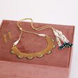 Graceful Peacock Feather Inspired Necklace Set 6