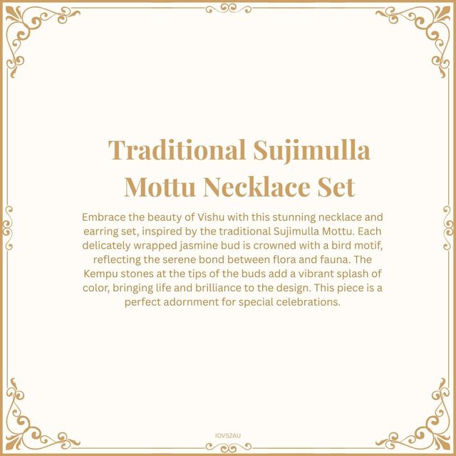 Traditional Sujimulla Mottu Necklace Set 8