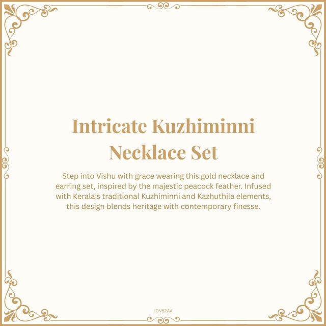 Intricate Kuzhiminni Necklace Set 8