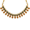 Peacock Feather Necklace Set 4