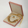 Peacock Feather Necklace Set 8