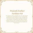 Peacock Feather Necklace Set 9