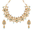 Enchanting Peacock Feather Necklace Set 2