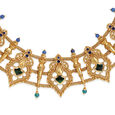 Enchanting Peacock Feather Necklace Set 5
