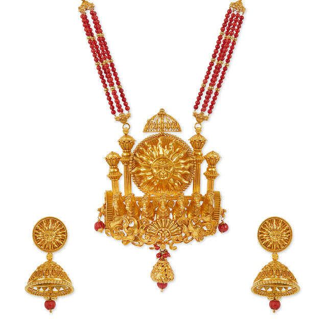Tanishq 22 KT Gold Necklace Set for Women 7
