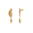 Ornate Peacock Gold Danglers 4