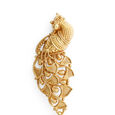 Ornate Peacock Gold Danglers 5