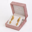 Ornate Peacock Gold Danglers 6