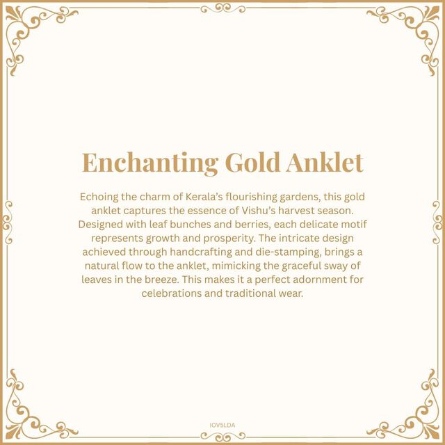 Enchanting Gold Anklet 9