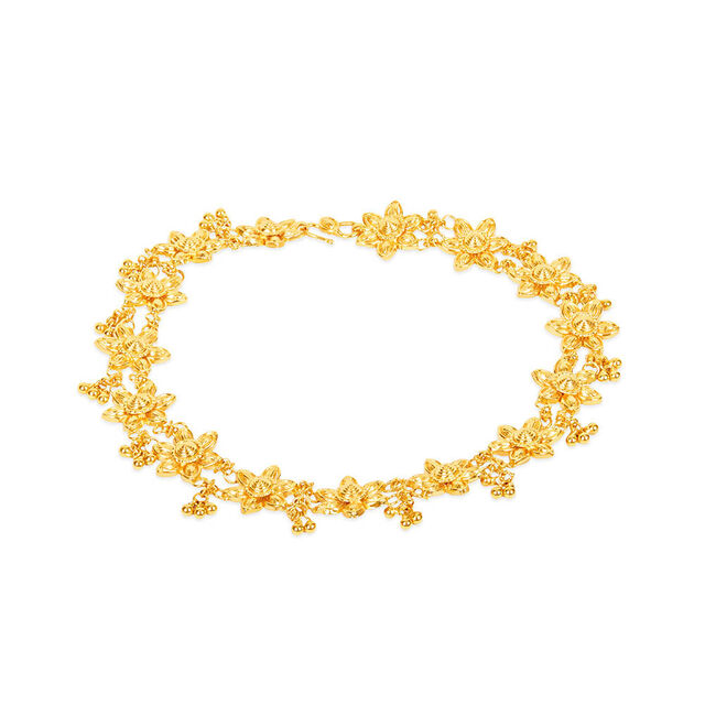 Tanishq 22KT Gold Anklet for Women 