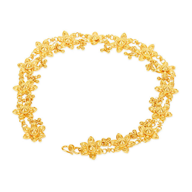 Tanishq 22KT Gold Anklet for Women 3
