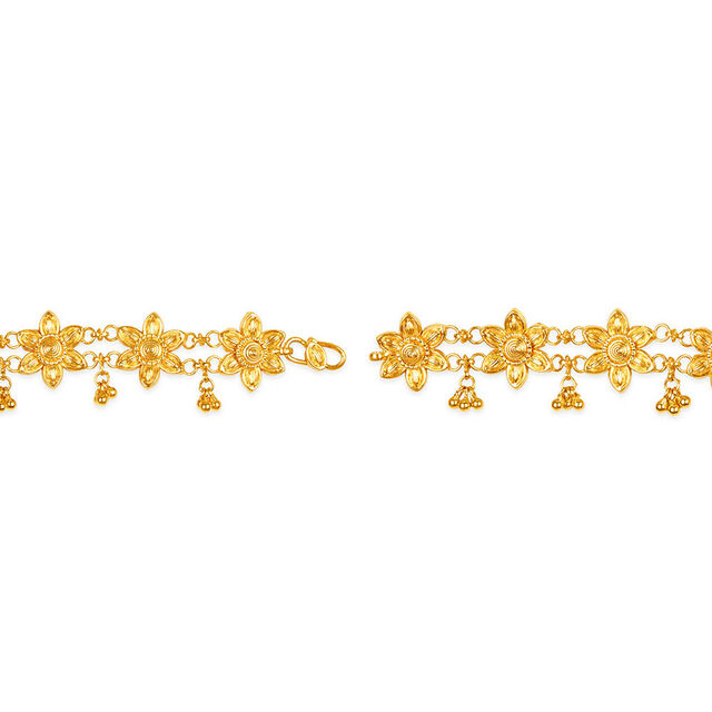 Tanishq 22KT Gold Anklet for Women 4