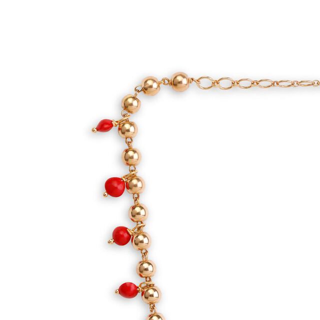 Eternal Bloom Red Coral Bead Necklace 4