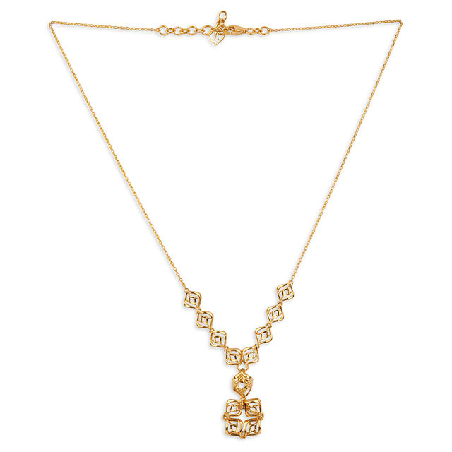 Y-Shaped Jali Necklace 