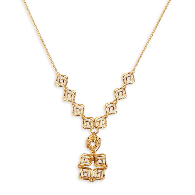 Y-Shaped Jali Necklace 2