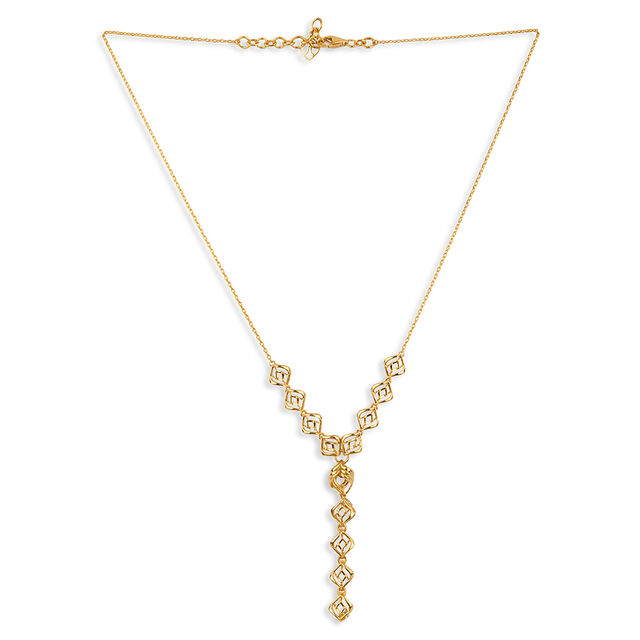 Y-Shaped Jali Necklace 4