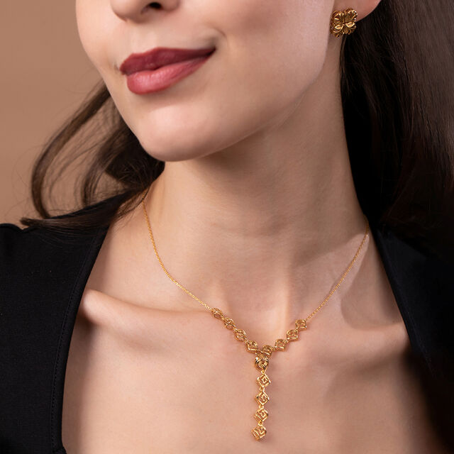 Y-Shaped Jali Necklace 7