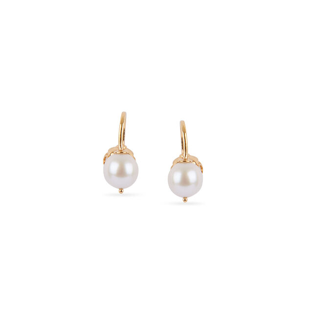 An elegant interplay of gold and pearl, these versatile studs transform effortlessly. Wear the intri 5