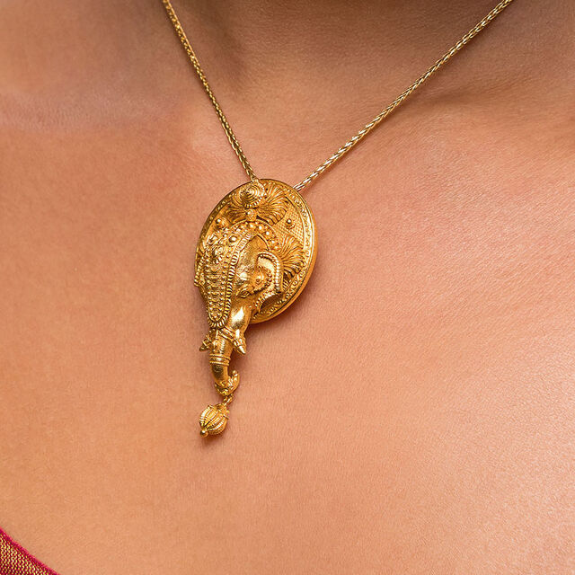 Elephant Nettipattam Pendant 