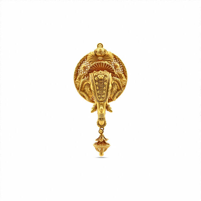 Elephant Nettipattam Pendant 4