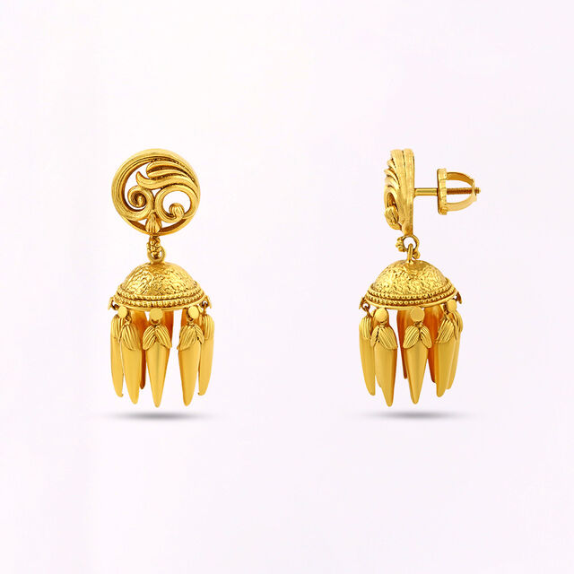 Tanishq 22KT  Gold Earrings  for Women