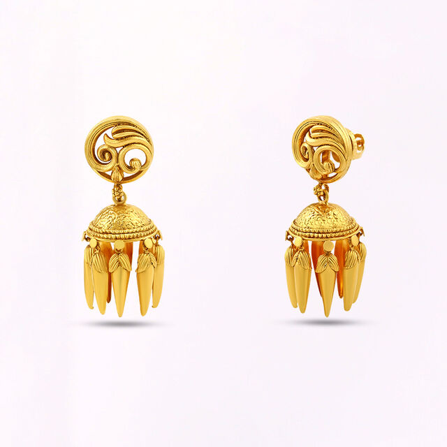 Tanishq 22KT  Gold Earrings  for Women