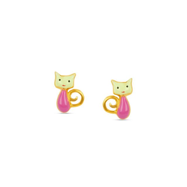 Tanishq 22KT Gold Earrings for Men 