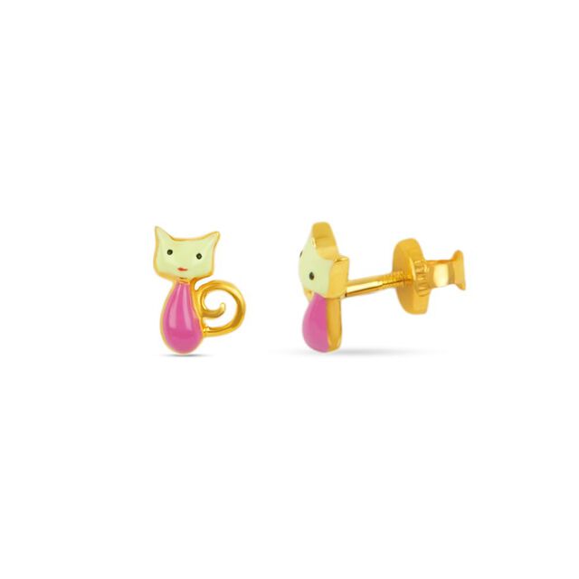 Tanishq 22KT Gold Earrings for Men 2