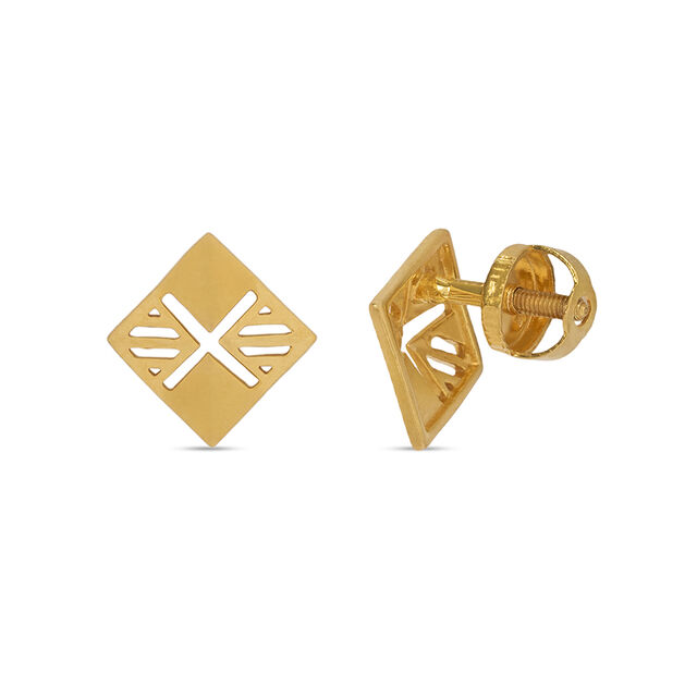 Tanishq 22KT Gold Earrings for Women 3