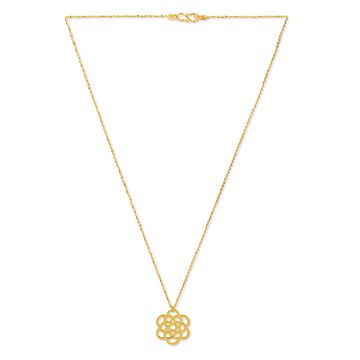 Tanishq 22KT Gold Pendant with Chain