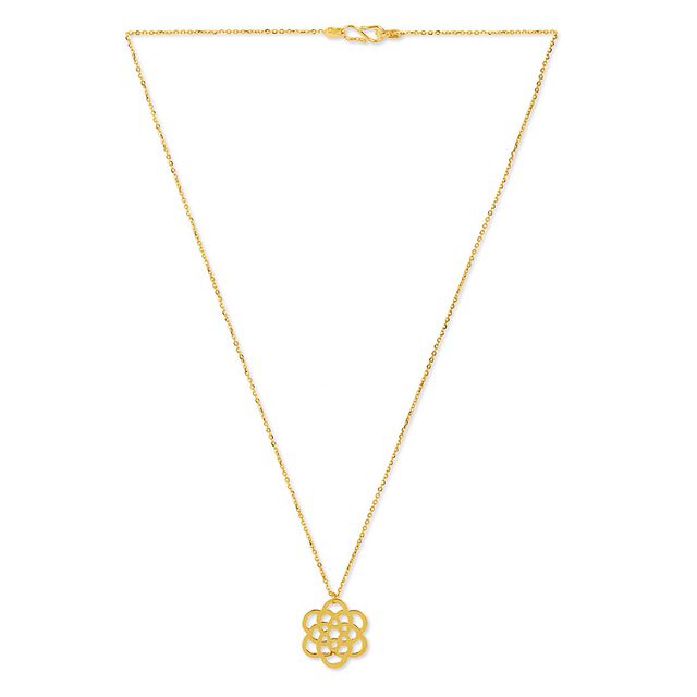Tanishq 22KT Gold Pendant with Chain
