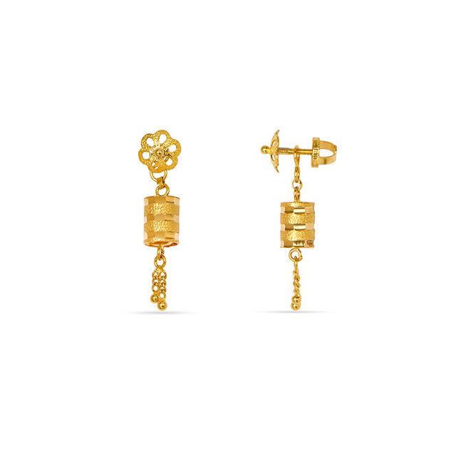 Tanishq 22KT Gold Earrings for Men 2
