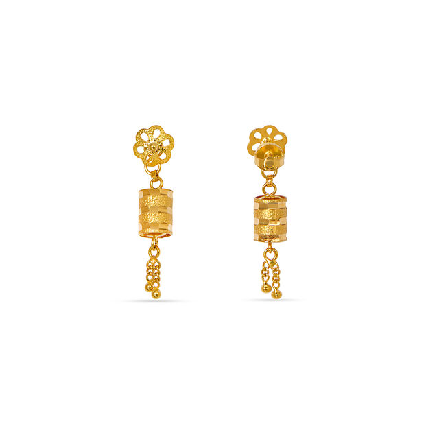 Tanishq 22KT Gold Earrings for Men 4