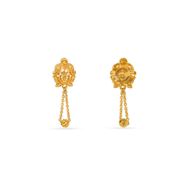 Tanishq 22KT Gold Earrings for Women 4
