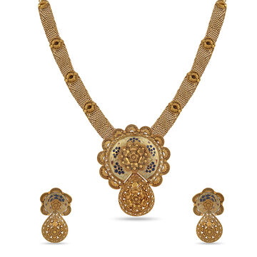 Tanishq 22KT Gold Necklace Set for Women