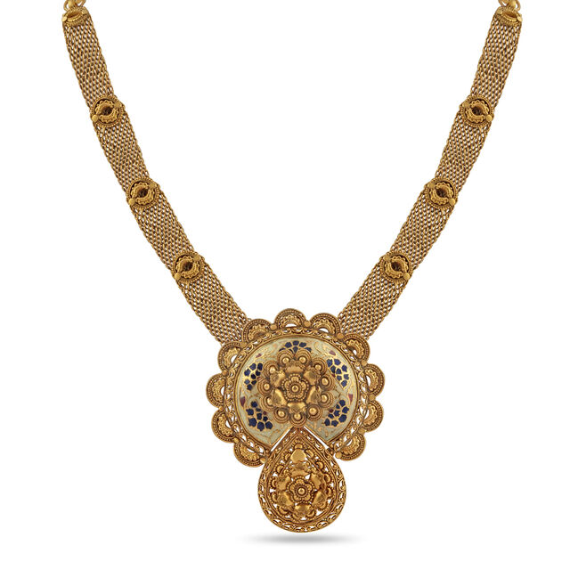 Tanishq 22KT Gold Necklace Set for Women 4