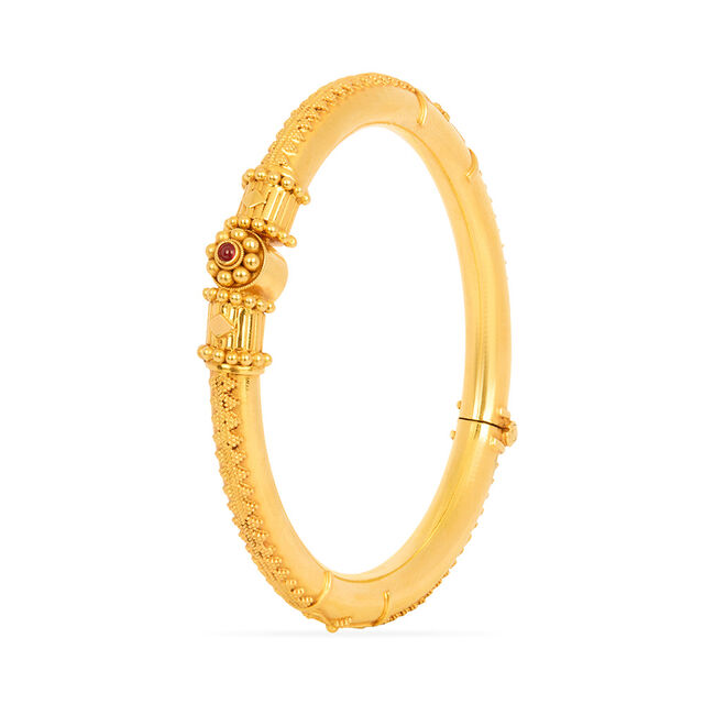 Tanishq 22KT Synthetic Stone Bangle for Women 2