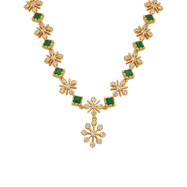Tanishq 22KT Diamond Necklace for Women