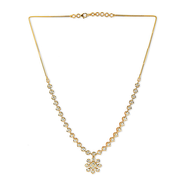 Tanishq 22KT Diamond Necklace for Women