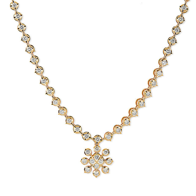 Tanishq 22KT Diamond Necklace for Women