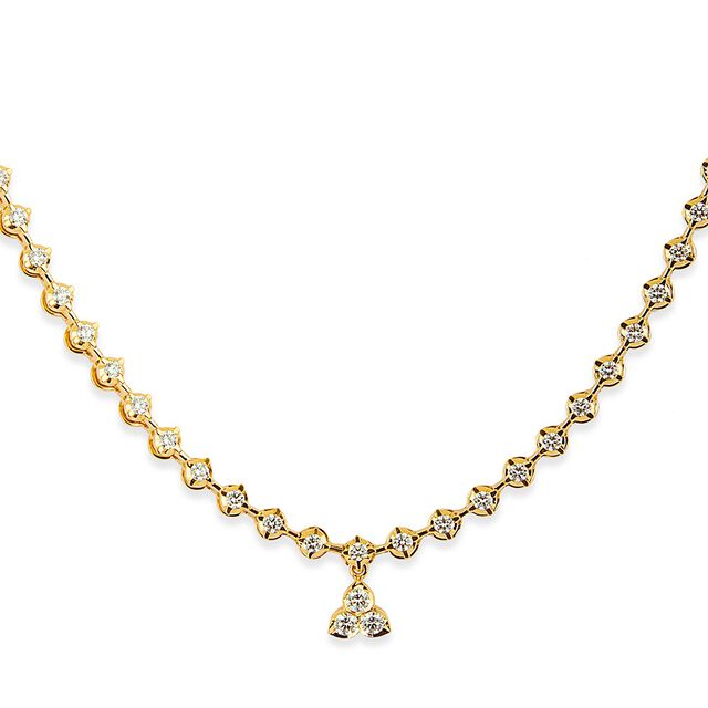 Tanishq 22KT Diamond Necklace for Women