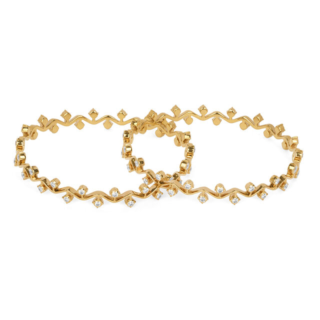 Tanishq 22KT Diamond Bangle for Women 2