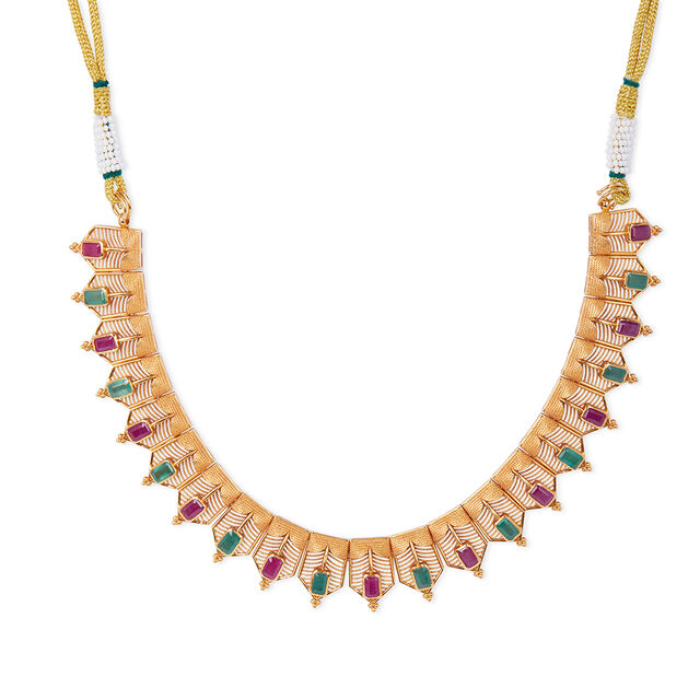 Tanishq 22KT Gold Necklace Set for Men 2