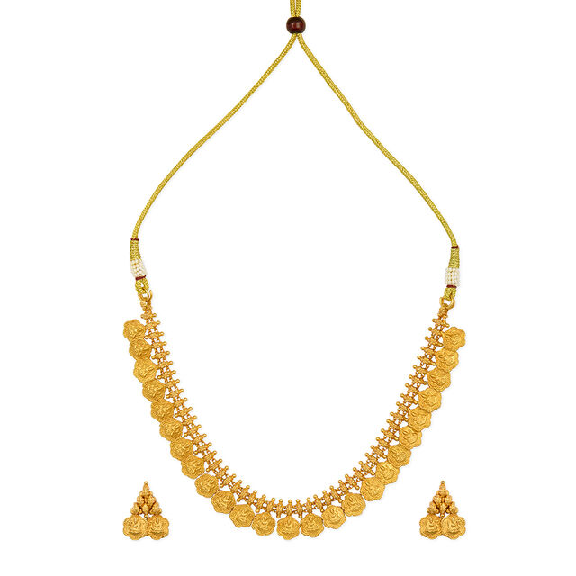 Tanishq 22KT Gold Necklace Set for Women 
